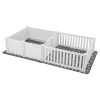 Dog Whelping Box 93.3x48.4x18.1 inch Door Height Adjustable for Extra Large Dogs
