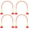 PawHut 5 Piece Dog Agility Equipment w/ 4 Adjustable Width Doors, Carry Bag, Easy Assemble & Portable, Orange