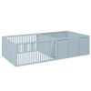 PawHut Whelping Box for Dogs, Dog Whelping Pen with Removable Doors, Puppy Playpen for Indoors, Puppy Supplies & Essentials, 81" x 39" x 20", Grey