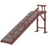 PawHut Wooden Dog Ramp with Removable Guardrails, Non-Slip Surface, 70.5" Long, Brown