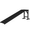 PawHut Dog Ramp w/ Non-Slip Carpet and Top Platform, 74" x 16" x 25", Black