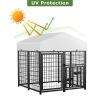 Large Dog Kennel Outdoor Pet Pens Dogs Run Enclosure Animal4'L x 4'W x 4.25'H