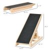 PawHut Folding Dog Ramp with Adjustable Height for Varying Surfaces, Pet Ramp for Small Dogs with Anti-Slip Surface, Puppy Ramp