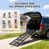 PawHut Dog Car Ramp, 75" x 20" Extra Long and Wide, Non-Slip Surface, Folding Portable Pet Ramp for Large, Small & Senior Dogs