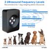 Ultrasonic Anti-barking Device Indoor Outdoor Dog Bark Control with 3 Frequency Levels Max 32.8Feet Sensing Distance for Most Dog Sizes