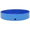 Foldable Dog Swimming Pool Blue 63"x11.8" PVC
