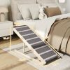 PawHut Dog Ramp for Couch, Foldable Pet Ramp for Small to Large Dog, 4 Adjustable Height from 16" to 23.5"
