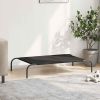 Elevated Dog Bed Black Oxford fabric and powder-coated steel Medium