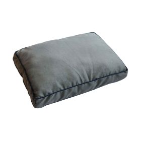 DGS Pet Products Repelz-It Upholstery Chenille Rectangle Pet Bed Small Blue/Grey 26" x 34" x 4.5" (Color: Grey/Blue, size: Extra Large)