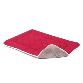 DGS Pet Products Pet Cotton Canvas Sleeper Cushion Extra Small Sand 15" x 20" x 1" (Color: Berry, size: medium)