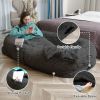 Human Dog Bed, Large Size Fits You and Pets, Washable Faux Fur Dog Bed for People Doze Off, Napping Orthopedic Dog Bed, Present Plump Pillow, Blanket