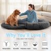 Human Dog Bed, 71"x43"x12" Dog Beds for Large Dogs, Foldable Plush Washable Dog Bed for People Doze Off