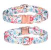 Sunflower pet collar cotton breathable dog collar pet supplies wholesale