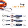 Adjustable High - quality Reflective print leash set  Durable Waterproof No - tangle Night walks Morning jogs Camping adventures Beach outings