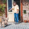 Ultrasonic Anti-Barking Device Rechargeable Auto Dog Bark Control Deterrent Box Training Device IPX4 Waterproof with 3 Frequency Max 32.8Feet Sensing
