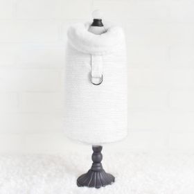 Zha Zha Dog Coat (Color: Ivory, size: SM)