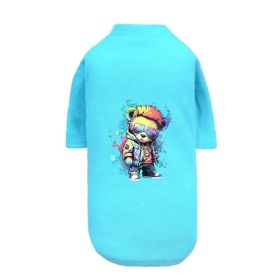 Punk Brats Dog Tee (Color: Teal, size: SM)
