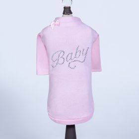 Baby Dog Tee (Color: Pink, size: LG)