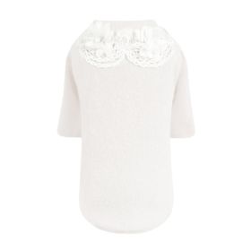 Sweet Magnolia Dog Sweater (Color: Cream, size: SM)