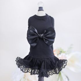 Ballerina Dog Dress Collection (Color: Black, size: SM)