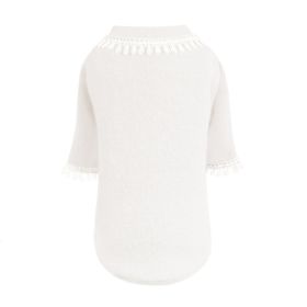 Heavenly Kiss Dog Sweater (Color: Cream, size: SM)