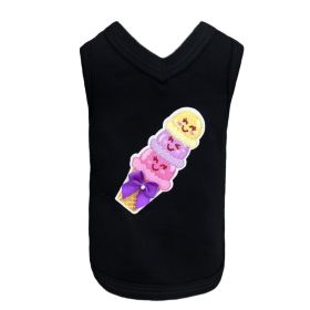 Sweet Savory Dog Tank (Color: Black, size: LG)