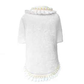 Dream Pearls Dog Sweater (Color: Ivory, size: MD)