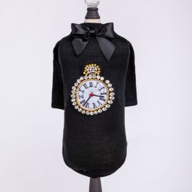 Tmeless Dog Tee (Color: Black, size: XS)