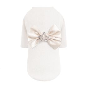 Royal Princess Dog Sweater (Color: Ivory, size: XS)