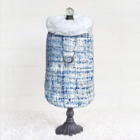 Annabella Dog Coat (Color: Sky, size: LG)